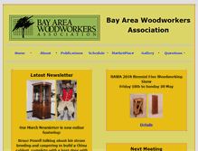 Tablet Screenshot of bayareawoodworkers.org